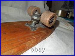 Vintage Hobie Super Surfer Wooden Sidewalk Skateboard Clay Wheels 1960s Surfer