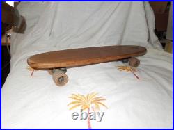 Vintage Hobie Super Surfer Wooden Sidewalk Skateboard Clay Wheels 1960s Surfer