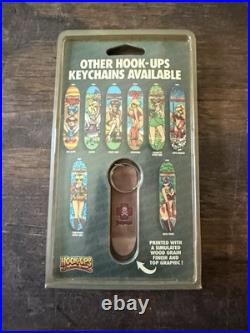 Vintage Hookups Skateboards Key Chain Lot Complete All 8 Rare