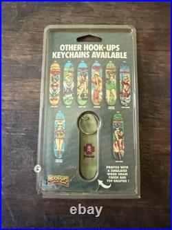 Vintage Hookups Skateboards Key Chain Lot Complete All 8 Rare