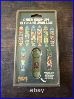 Vintage Hookups Skateboards Key Chain Lot Complete All 8 Rare