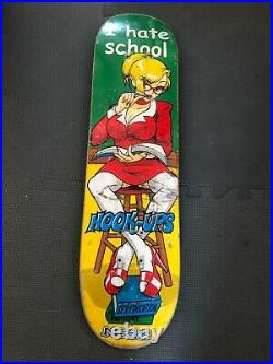 Vintage Hookups i hate school skateboard deck