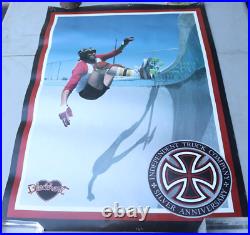 Vintage Independent Truck Company Silver Anniversary Skateboard Poster Blackhart