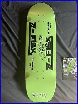 Vintage Jay Adams Signed Z-Flex Skateboard Deck 2013. Free Shipping CONUS