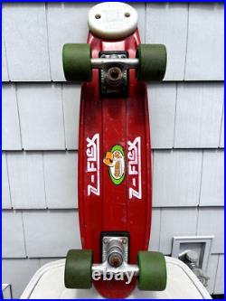 Vintage Jay Adams Z-Flex Skateboard Kryptonics 70mm Rare Red with Black Deck