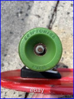 Vintage Jay Adams Z-Flex Skateboard Kryptonics 70mm Rare Red with Black Deck