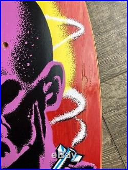 Vintage Jeff Kendall Atom Man Santa Cruz Skateboard Deck Blacktop Og Nos