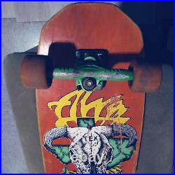 Vintage John Gibson Skateboard, Original skateboard, Alva skateboard Tex