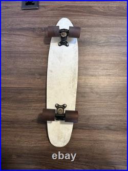 Vintage Justen 70's Fiberglass Retro Skateboard Red & White