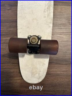 Vintage Justen 70's Fiberglass Retro Skateboard Red & White