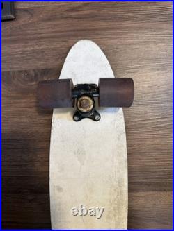 Vintage Justen 70's Fiberglass Retro Skateboard Red & White