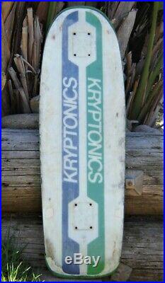 Vintage KRYPTONICS Tri-Logo Foam Core Skateboard Deck Kryptonic