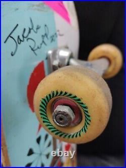 Vintage Kerry Getz Habitat Skateboard Signed By Jacob Rupp