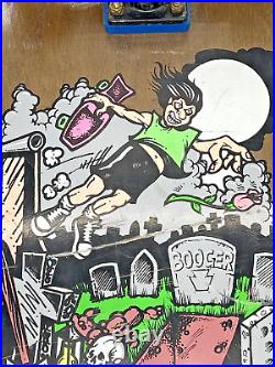 Vintage Kryptonics Dan Booger Brown Model Skateboard Graveyard Art Work RARE