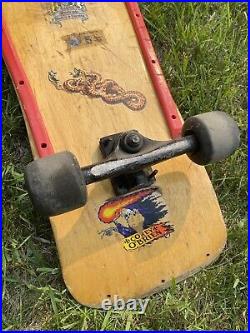 Vintage Lance Mountain Skateboard 1985 Quality Unknown Blank Deck Well Used