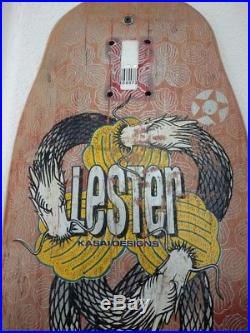 Vintage Lester Kasai Designs Tracker Skateboard deck