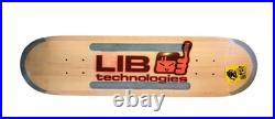 Vintage Lib Tech Skateboard Deck 7.75 x 31.5 Thumbs Up Perma Pop 2000s Y2K