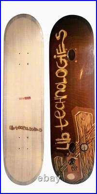 Vintage Lib Tech Skateboard Deck 8.25 x 32 Perma Pop E-King Concave 90s 2000s