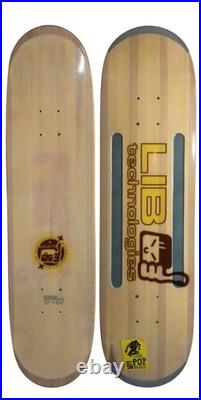 Vintage Lib Tech Skateboard Deck 8.25 x 32 Thumbs Up King KONcave 2000s Y2K