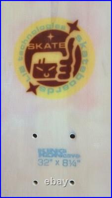Vintage Lib Tech Skateboard Deck 8.25 x 32 Thumbs Up King KONcave 2000s Y2K