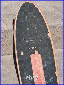 Vintage Logan Earth Ski Skateboard Deck With 2 Wheels