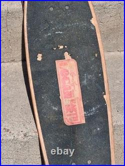Vintage Logan Earth Ski Skateboard Deck With 2 Wheels