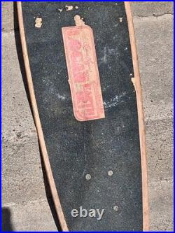 Vintage Logan Earth Ski Skateboard Deck With 2 Wheels