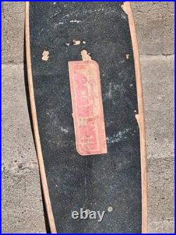 Vintage Logan Earth Ski Skateboard Deck With 2 Wheels