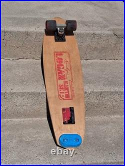 Vintage Logan Earth Ski Skateboard Deck With 2 Wheels