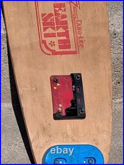 Vintage Logan Earth Ski Skateboard Deck With 2 Wheels