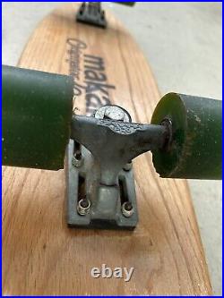 Vintage MAKAHA Wooden SKATEBOARD Originator 29 Oak Comp 4 Wheels 28 3/4