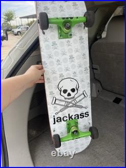 Vintage MTV Jackass I Love Haters Skateboard Bam Element