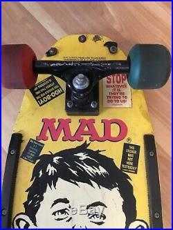 Vintage Mad Magazine Skateboard MADE IN USA What Me Worry