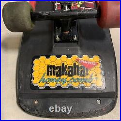 Vintage Makaha 1986 Plastic Skateboard The Wall Concave