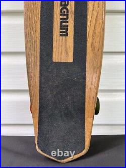 Vintage Makaha Professional 25 Magnum Wood Skateboard Longboard Oak Trucks USA