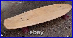 Vintage Makaha Professional ORIGINATOR 29 Skateboard Oak SOLID Nice Wheels