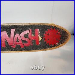 Vintage NASH Tuf-Top Red Skateboard Saw Blades 1980s Wood Board Park Trucks