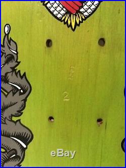 Vintage NOS Lance Mountain Crest Skateboard Deck Rare Lime Green Powell Peralta