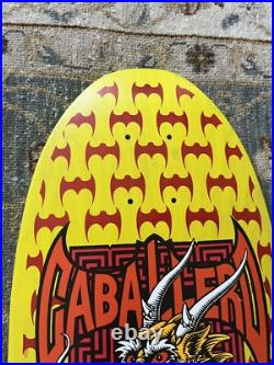 Vintage NOS OG Steve Caballero 7ply Yellow D&B skateboard deck Powell Peralta