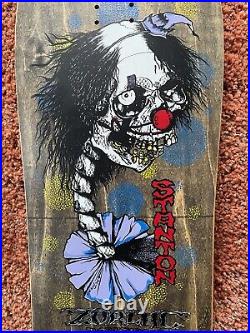 Vintage NOS OG Zorlac Scott Stanton Clown skateboard deck 1988 Pushead Art