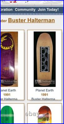 Vintage NOS Planet Earth Skateboards Buster Halterman Chasing Tails Skateboard Vintage NOS Planet Earth Skateboards Buster Halterman Chasing Tails Skateboard