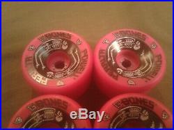 Vintage NOS Powell Peralta G-Bones 90A skateboard Wheels 64mm Pink