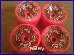 Vintage NOS Powell Peralta G-Bones 90A skateboard Wheels 64mm Pink