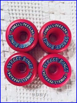 Vintage NOS Powell Peralta STREET BONES Skateboard Wheels Pink