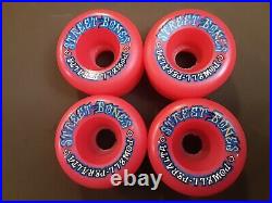 Vintage NOS Powell Peralta STREET BONES Skateboard Wheels Pink
