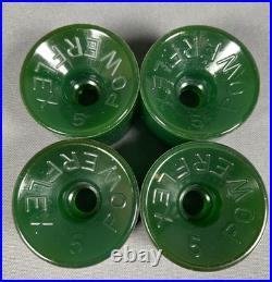 Vintage NOS Powerflex 5 GREEN Skateboard Wheels 1970's oj sims juice new 70s nhs
