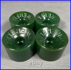 Vintage NOS Powerflex 5 GREEN Skateboard Wheels 1970's oj sims juice new 70s nhs