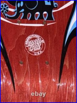 Vintage NOS Santa Cruz John Lucero Street Thing Skateboard 80s Mint NOS Red Stn
