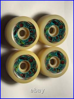 Vintage NOS Santa Cruz OJII TEAM RIDER Skateboard Wheels 95 61mm NATURAL