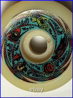 Vintage NOS Santa Cruz OJII TEAM RIDER Skateboard Wheels 95 61mm NATURAL